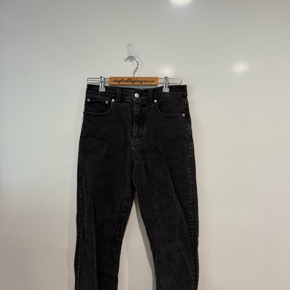 Madewell The '90s Straight Jean Black Denim Jeans - Picture 14 of 14